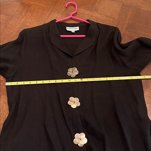 David Dart Collection Vintage Linen Black Jacket Large Made in USA - Picture 13 of 15